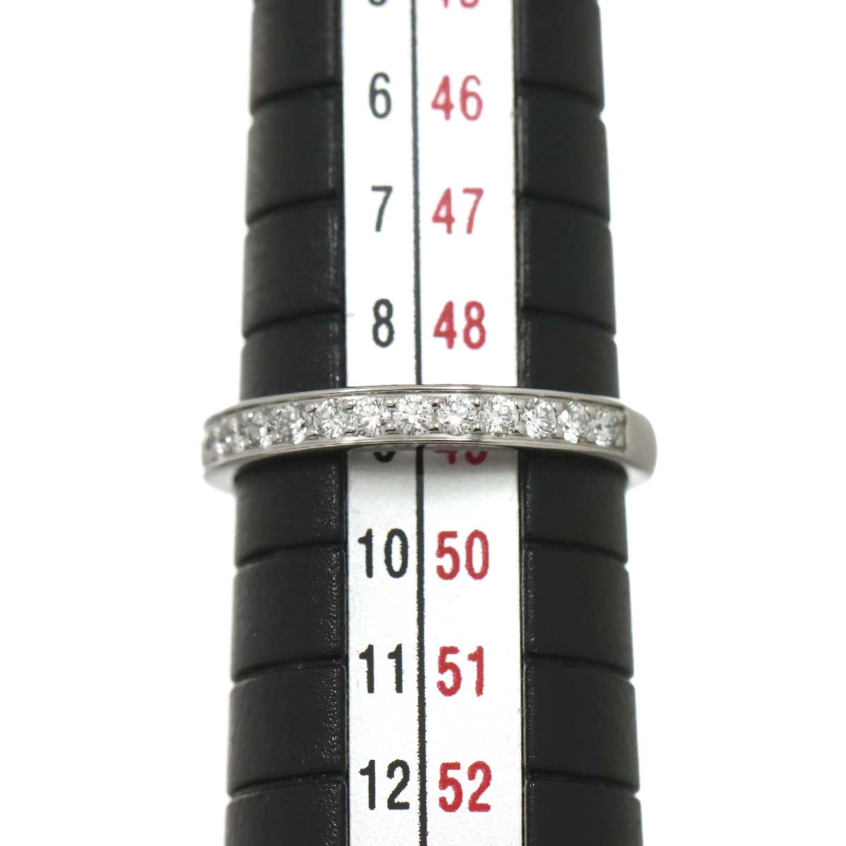 1895 Half Diamond Ring Pt size49 4.75-5(US)