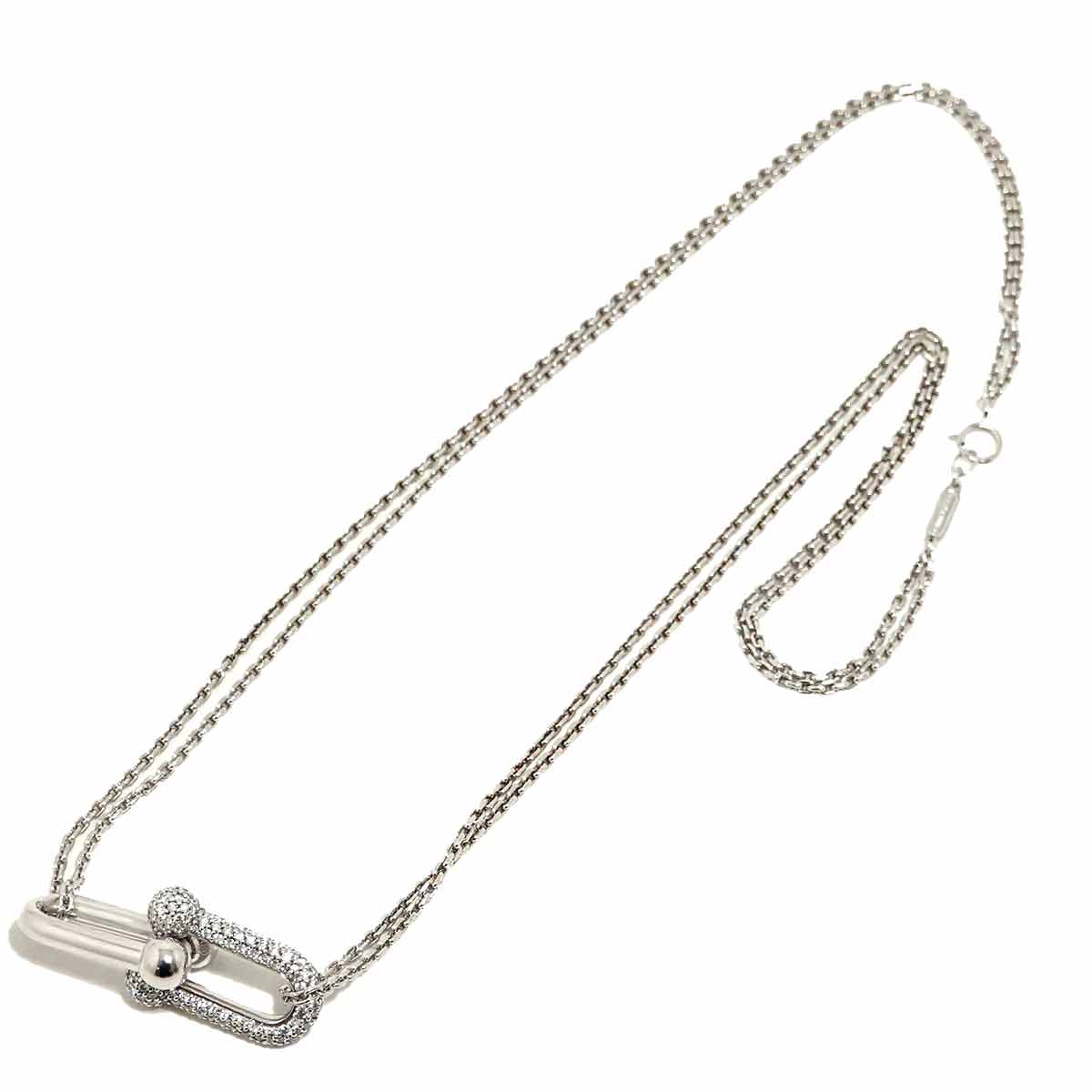 Hardware Diamond 0.74ct Necklace 18K White Gold 750
