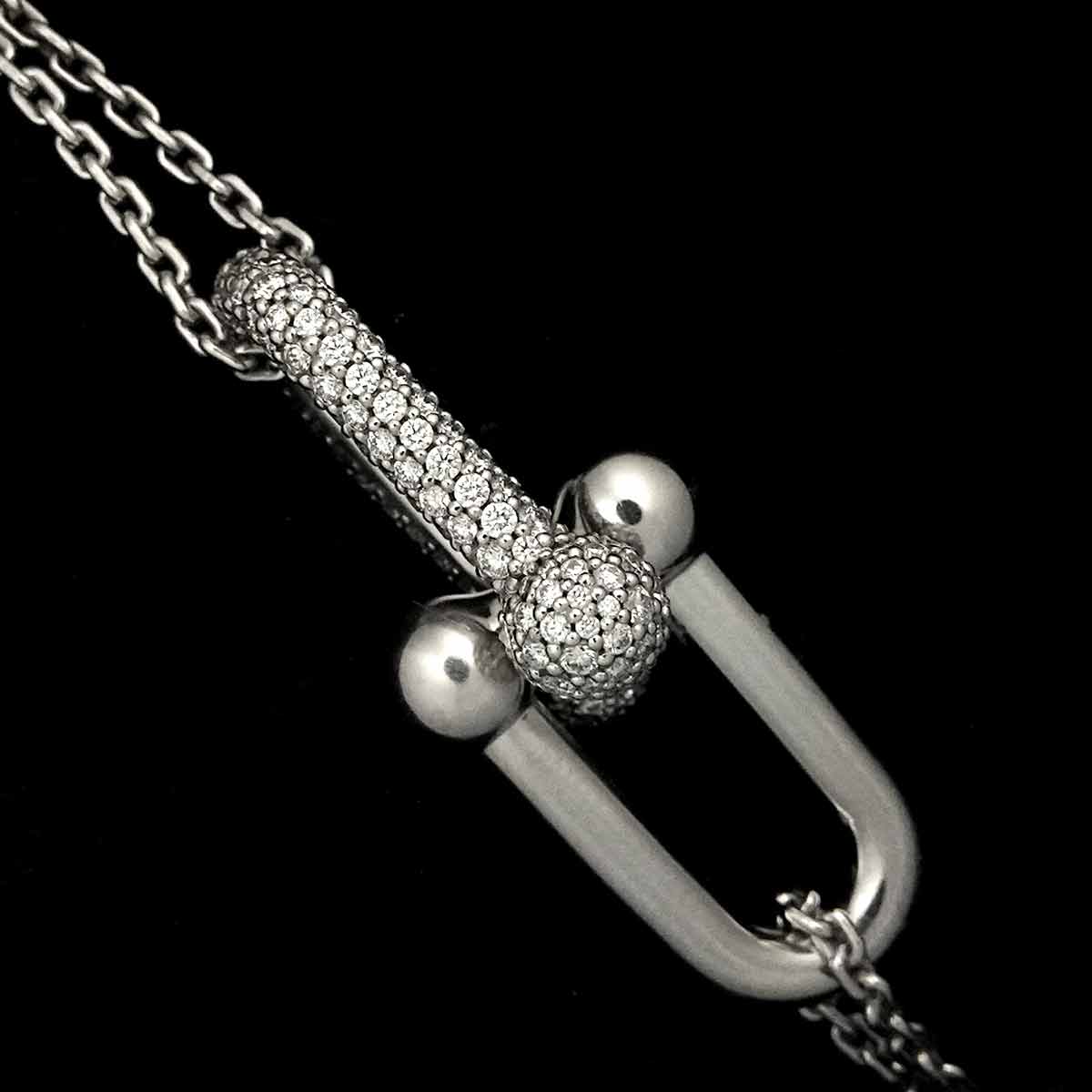 Hardware Diamond 0.74ct Necklace 18K White Gold 750