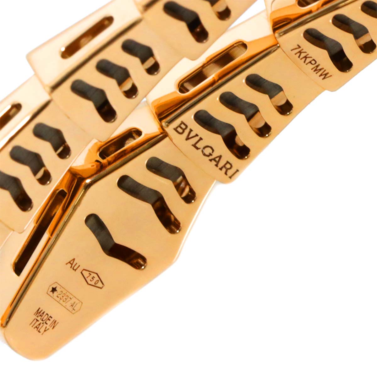 Serpenti Viper Diamond Bracelet 18K PG 750 size 15