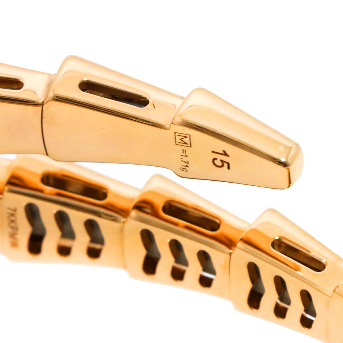 Serpenti Viper Diamond Bracelet 18K PG 750 size 15