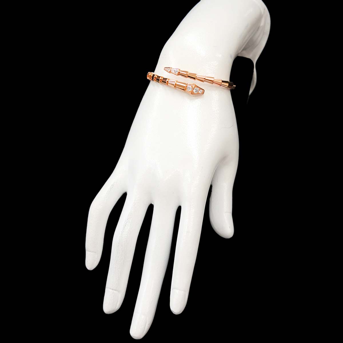 Serpenti Viper Diamond Bracelet 18K PG 750 size 15