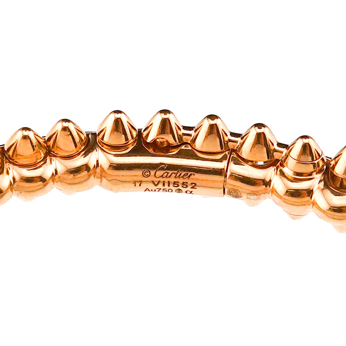 CLASH DE CARTIER SM Bracelet Bangle 18K Pink Gold 750 Size17