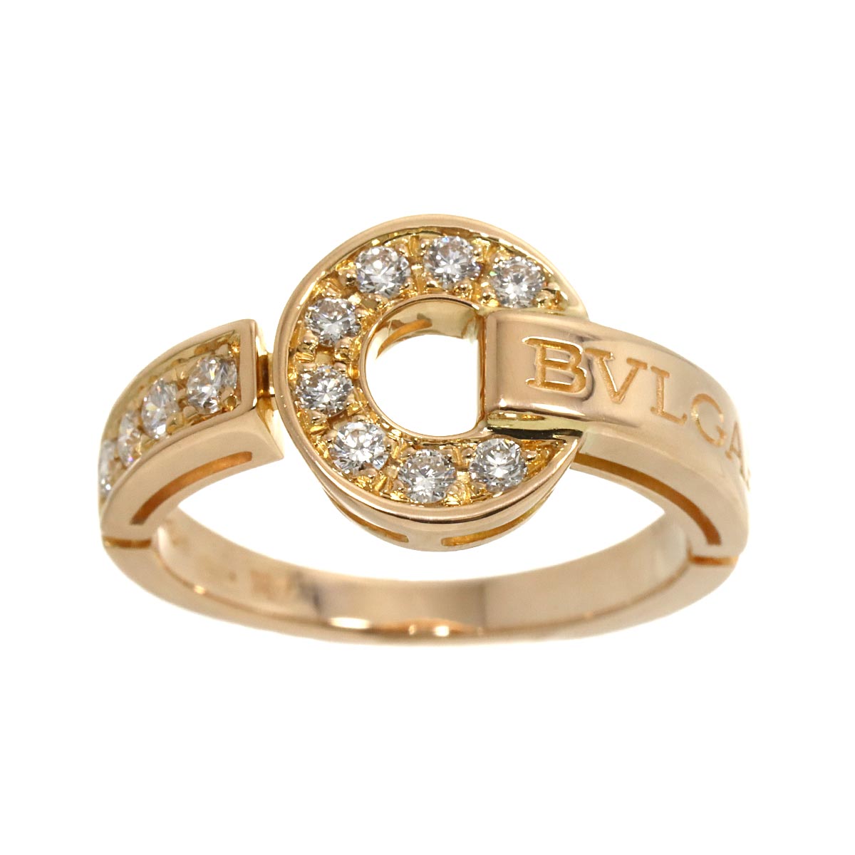 BVLGARIBVLGARI Diamond Ring 18K PG 750 4.5-4.75(US)