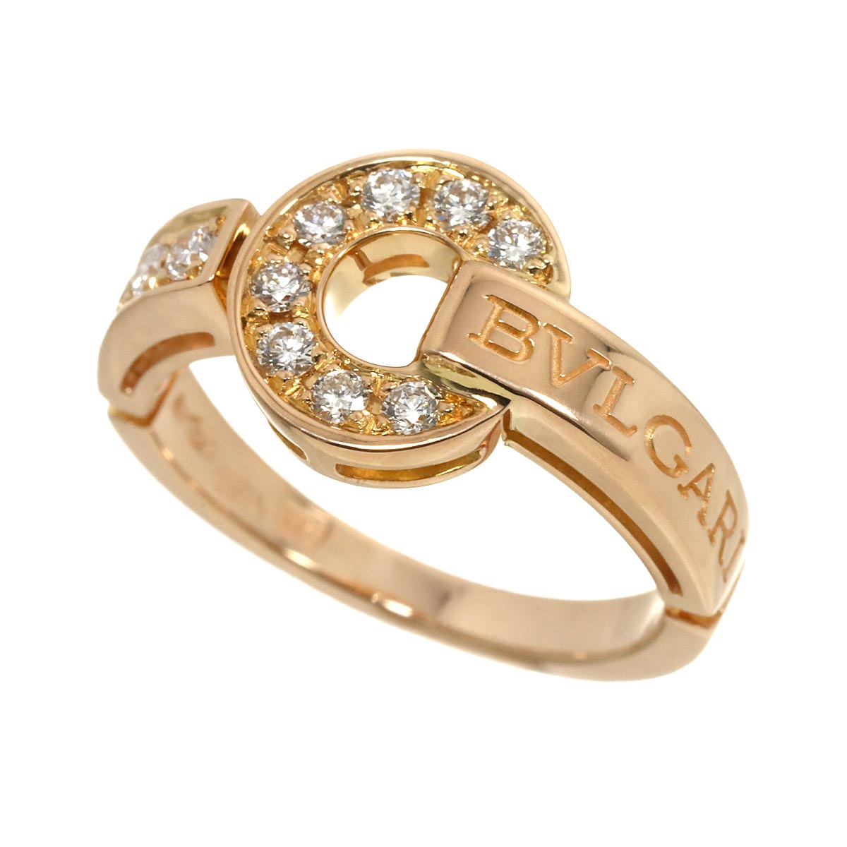 BVLGARIBVLGARI Diamond Ring 18K PG 750 4.5-4.75(US)