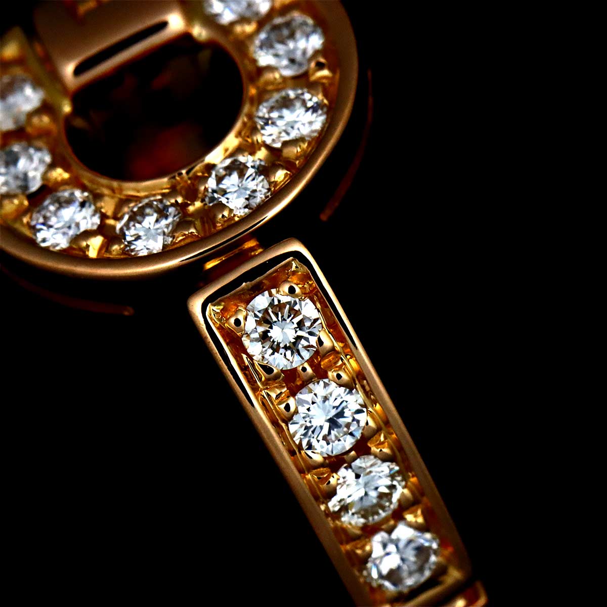 BVLGARIBVLGARI Diamond Ring 18K PG 750 4.5-4.75(US)