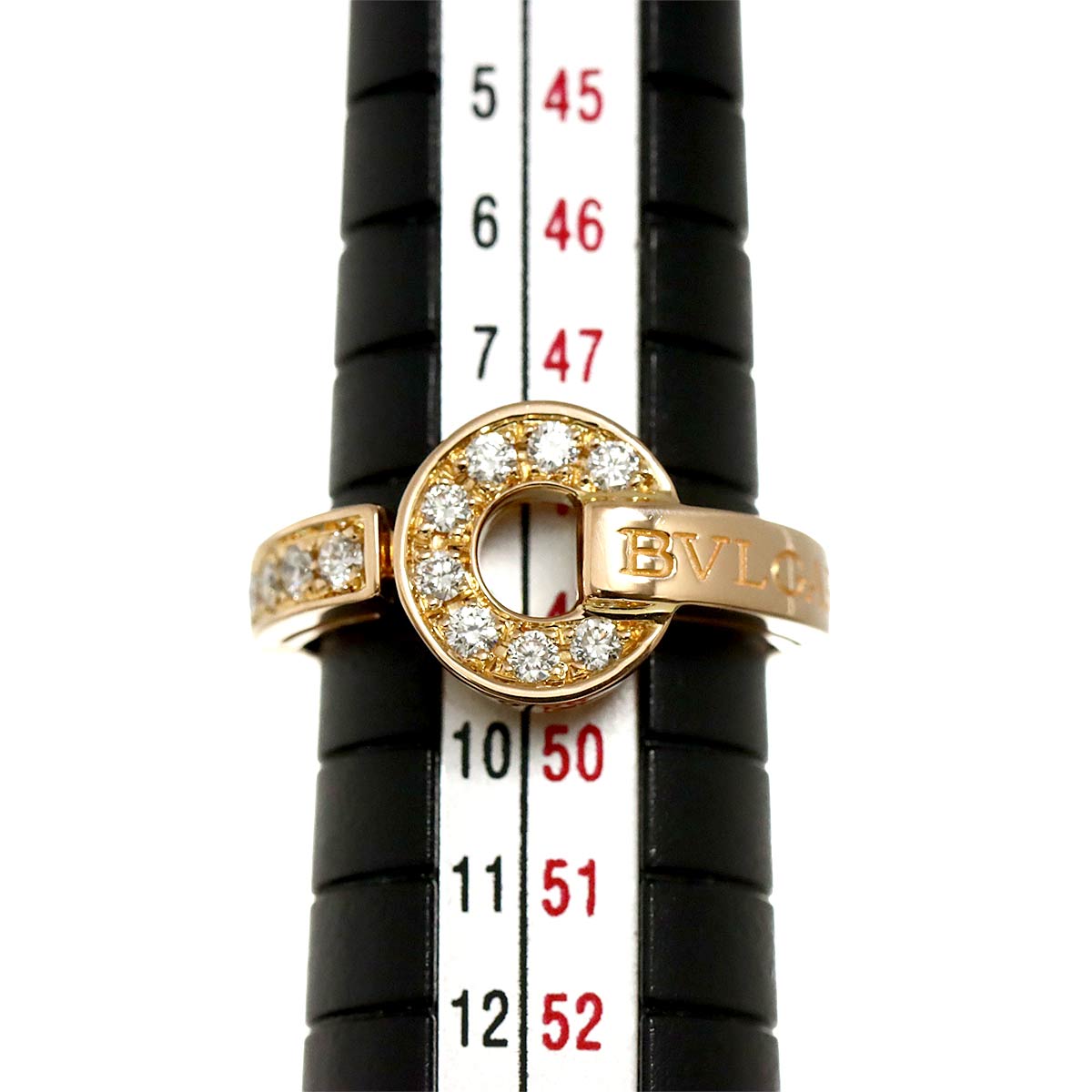 BVLGARIBVLGARI Diamond Ring 18K PG 750 4.5-4.75(US)
