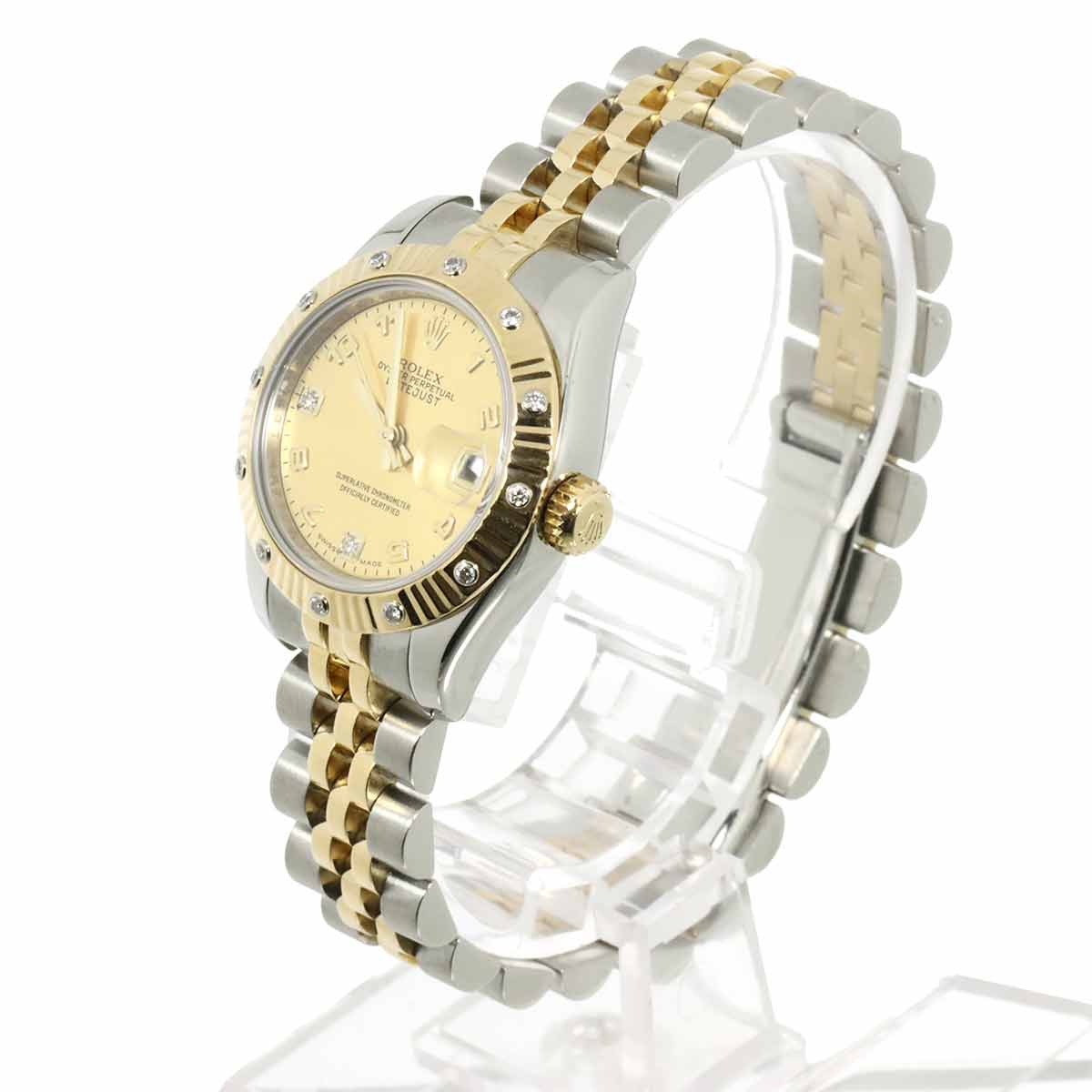 Datejust 179313 2BR Serial D Automatic K18YG Diamond Watch