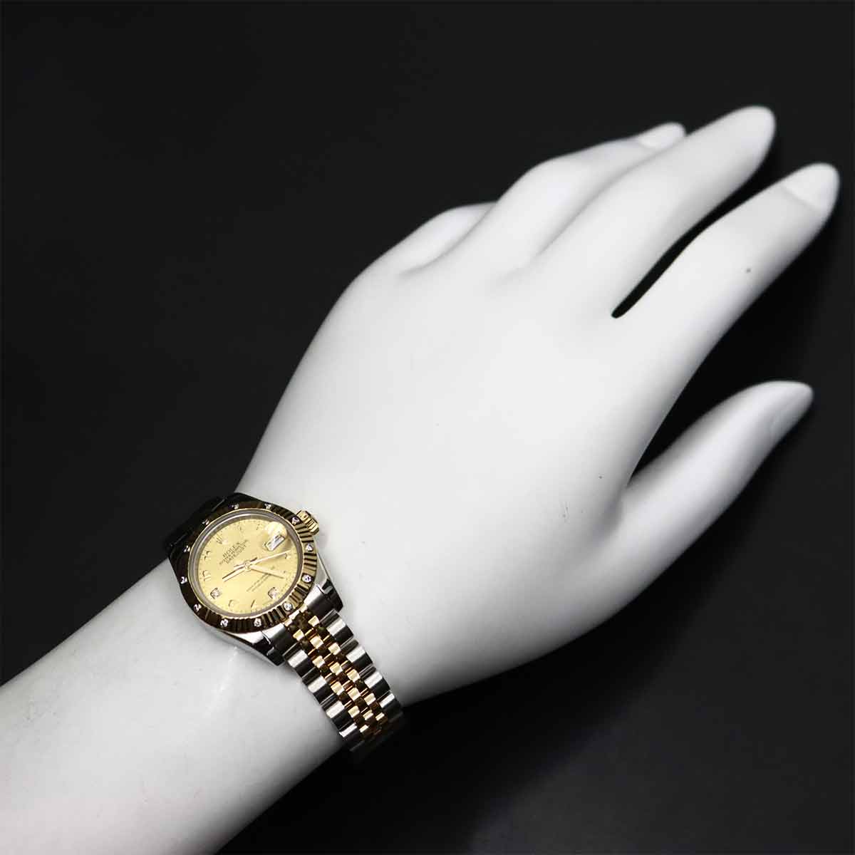 Datejust 179313 2BR Serial D Automatic K18YG Diamond Watch