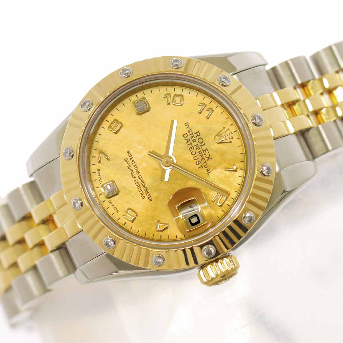 Datejust 179313 2BR Serial D Automatic K18YG Diamond Watch