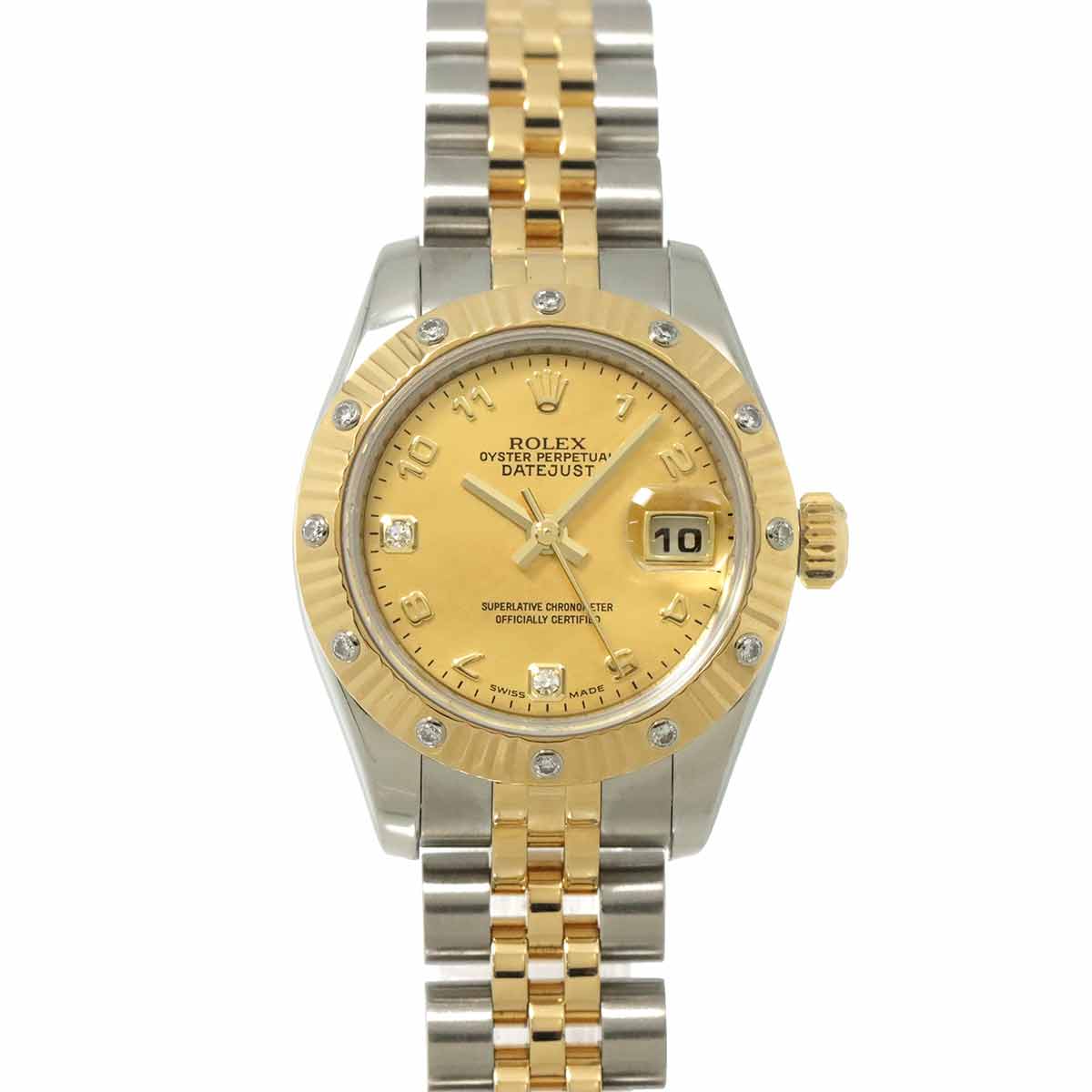 Datejust 179313 2BR Serial D Automatic K18YG Diamond Watch