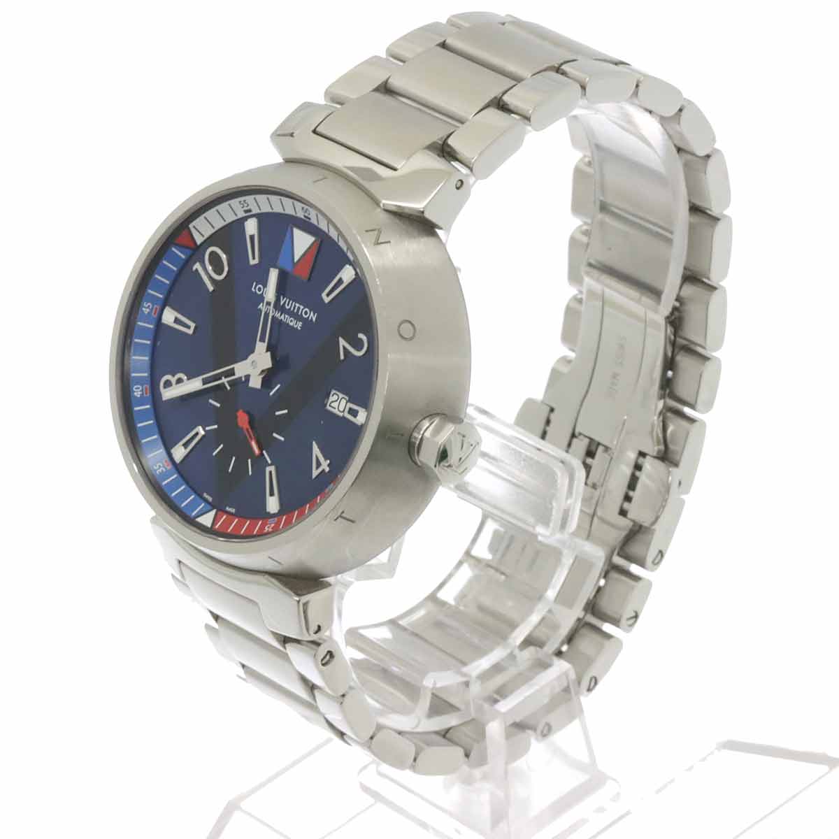 Tambour Q1D21 Automatic Blue Black Dial Mens