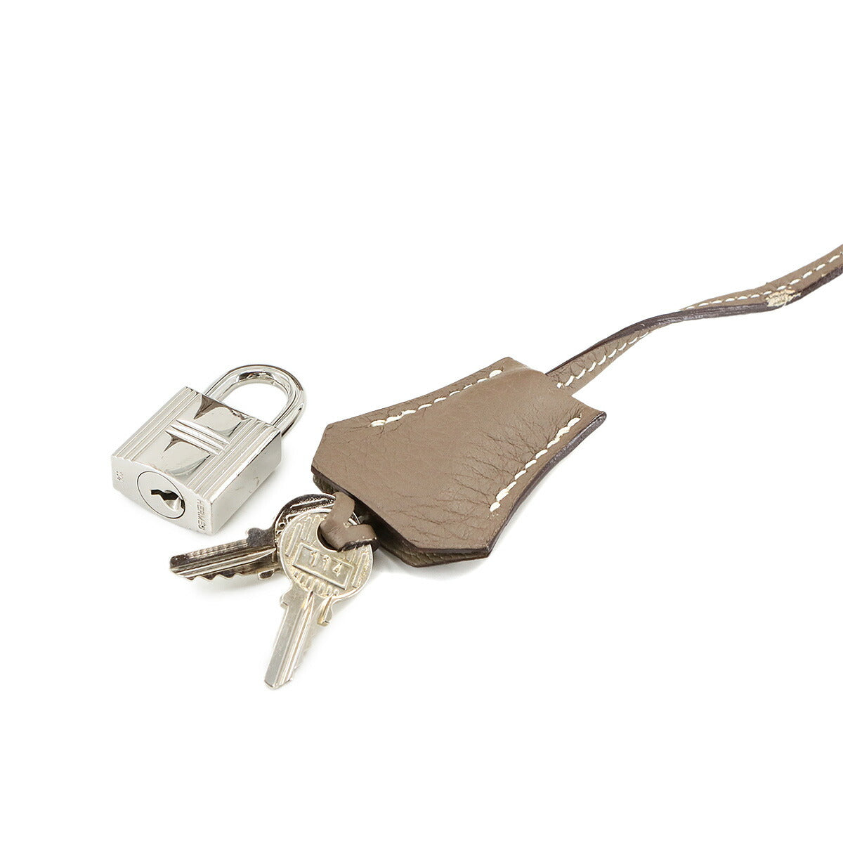 Birkin 30 Taurillon Clemence Etoupe Hand Bag Purse Beige