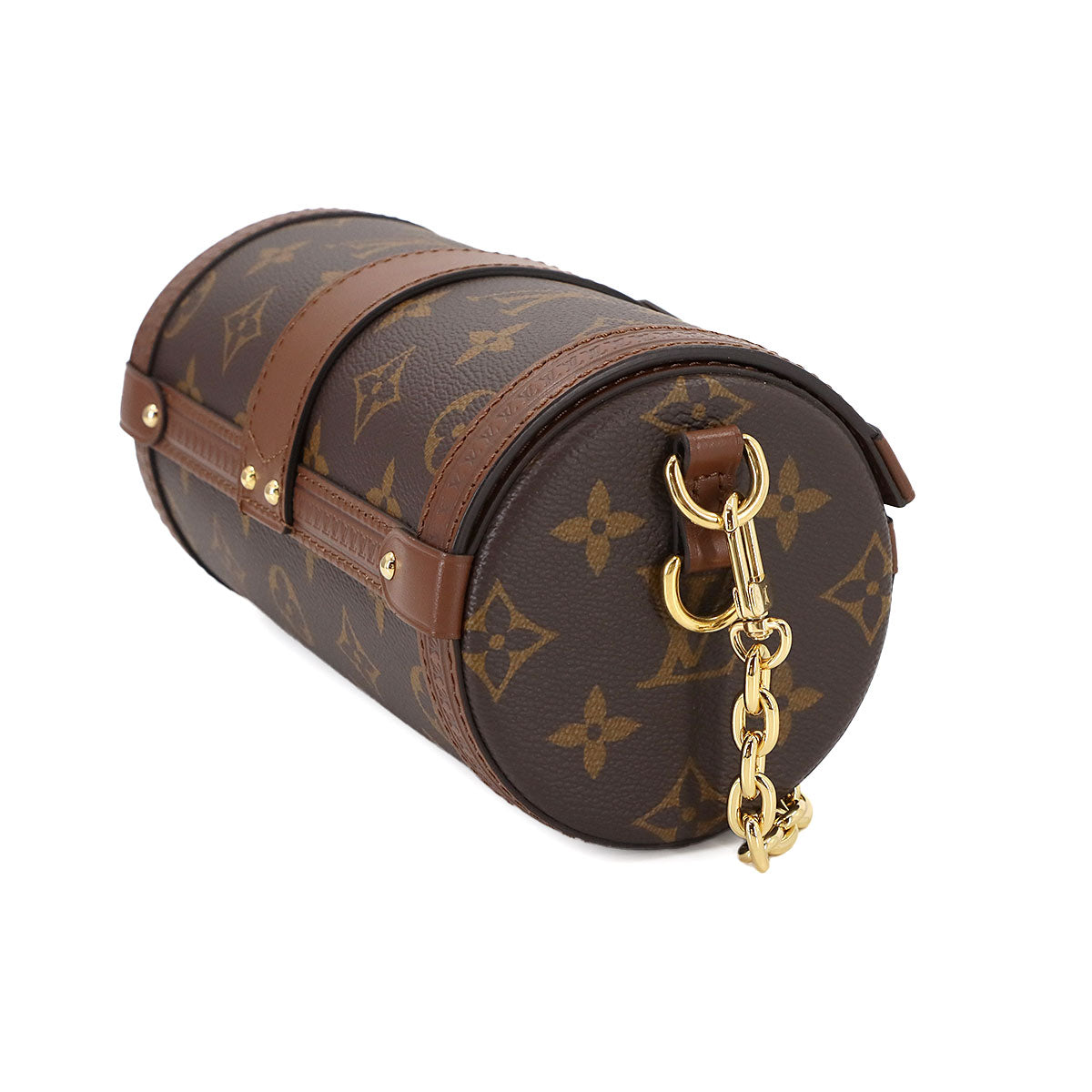 Monogram Papillon Trunk Shoulder Bag Brown M57835