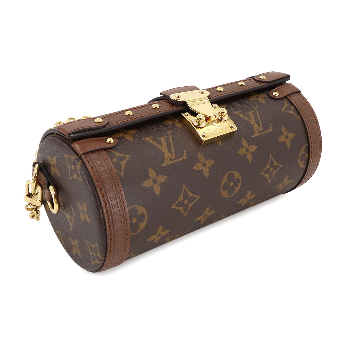 Monogram Papillon Trunk Shoulder Bag Brown M57835