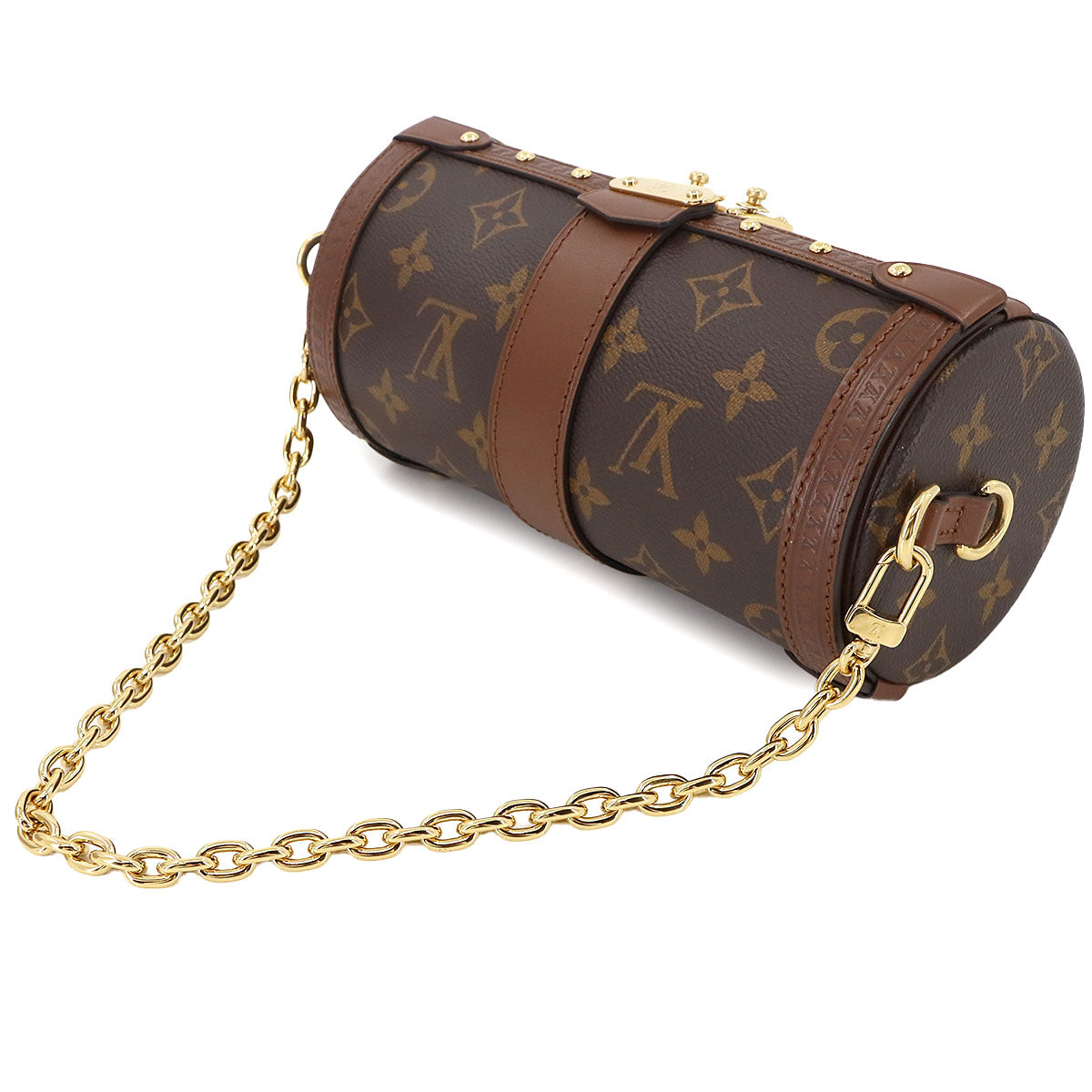 Monogram Papillon Trunk Shoulder Bag Brown M57835