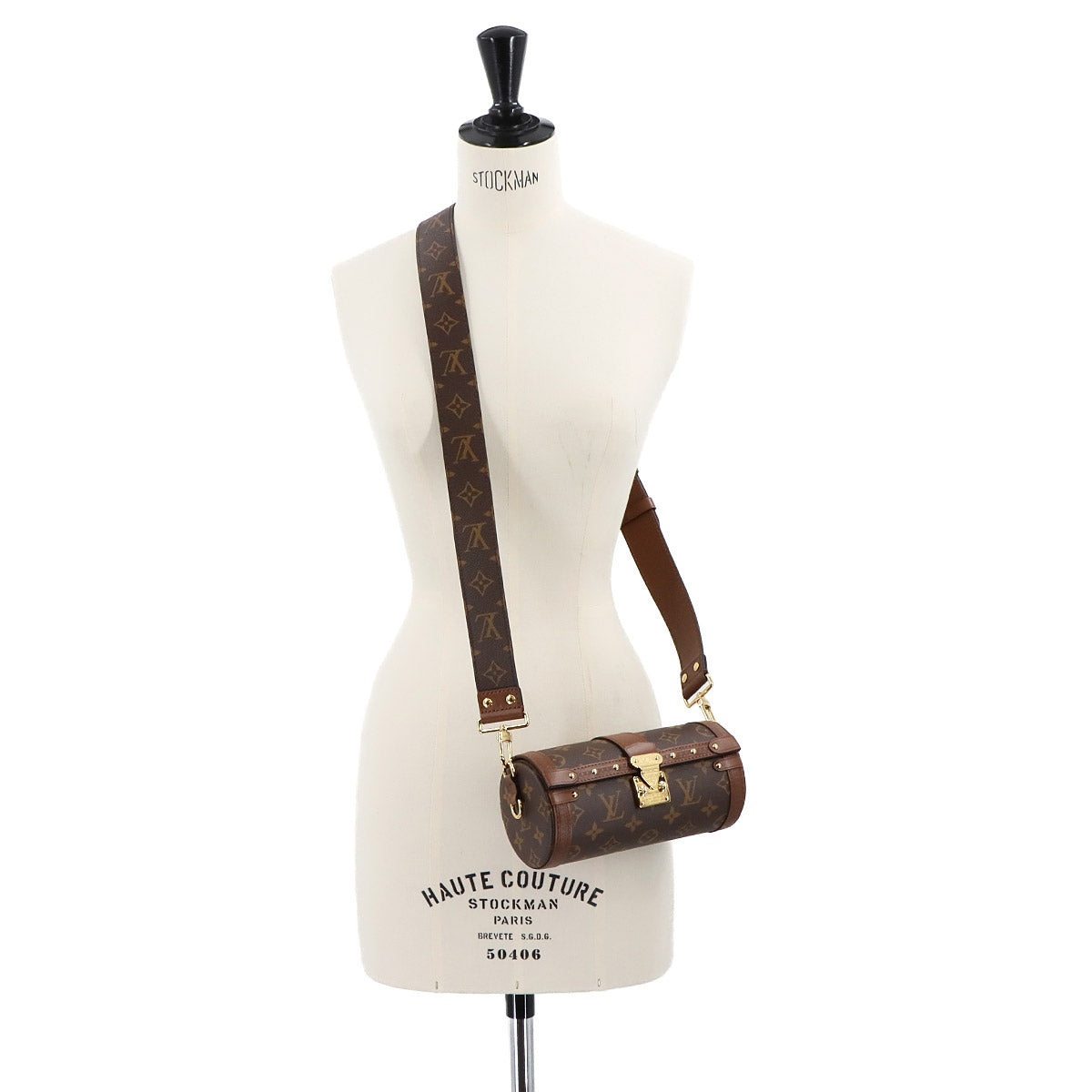 Monogram Papillon Trunk Shoulder Bag Brown M57835