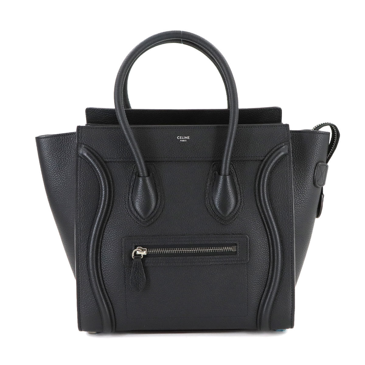 Luggage Micro Shopper Hand Bag Leather Black 189793