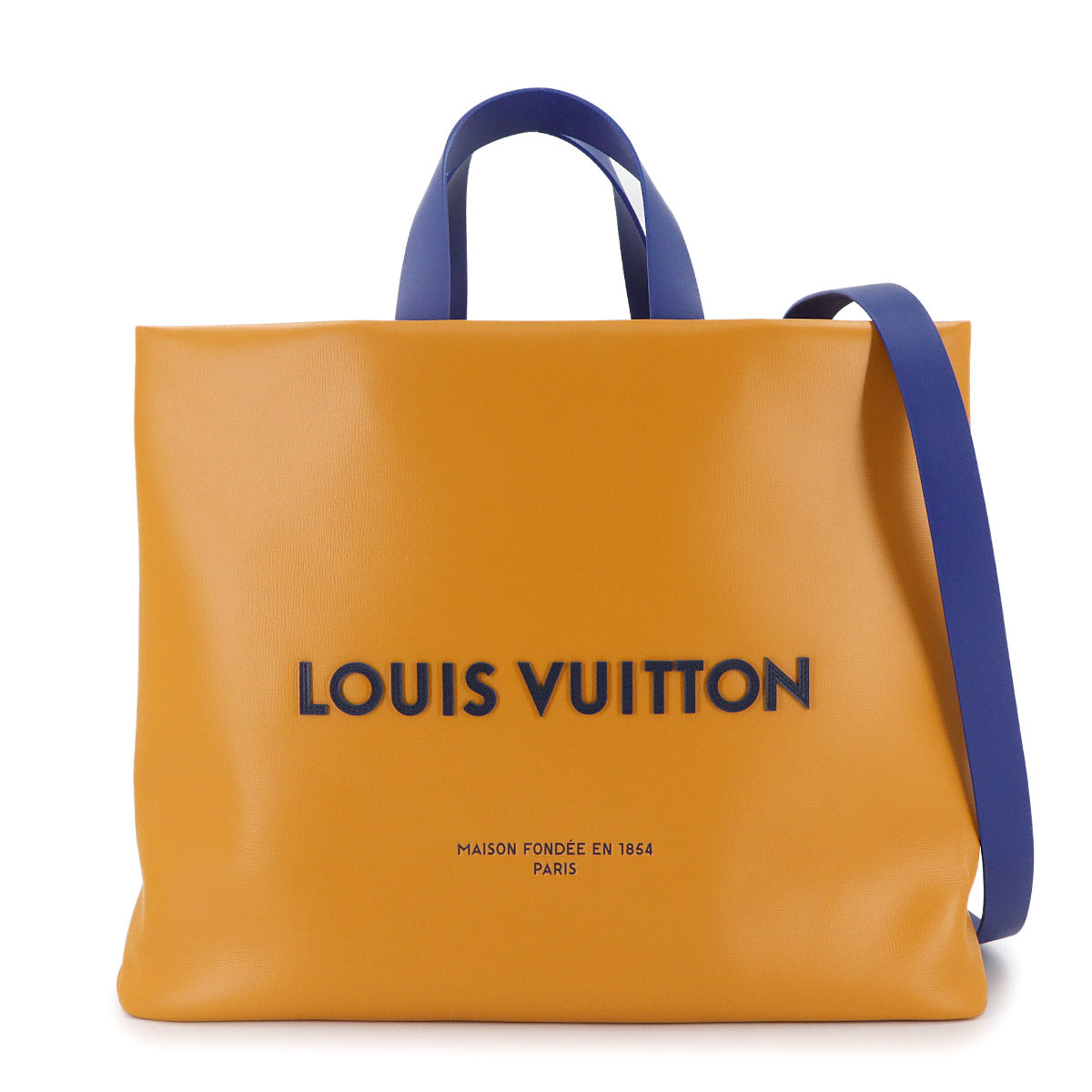 Shopper Tote MM 2way Shoulder Bag Leather Safran M24457