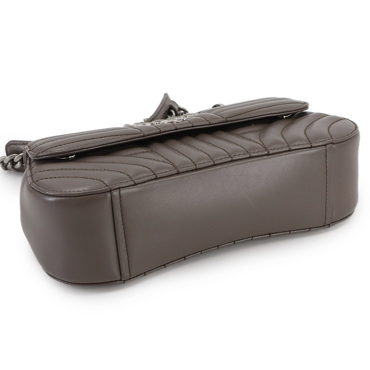 Diagramme Chain Shoulder Bag Leathear Gray 1BD201 Purse