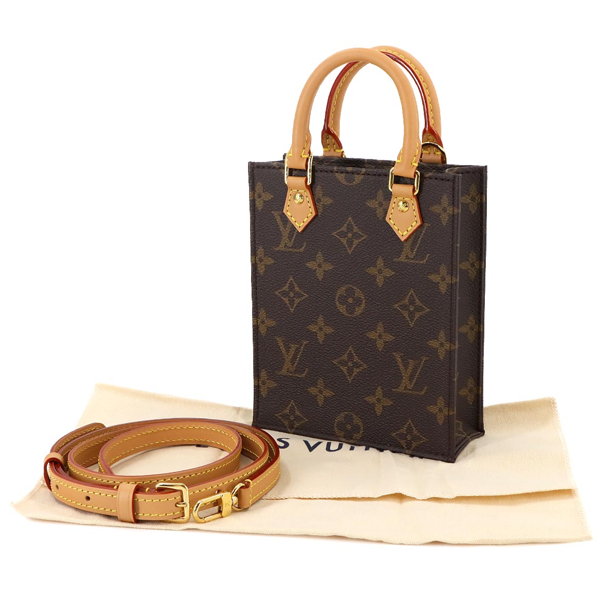 Monogram Petit Sac Plat 2way Hand Shoulder Bag M69442