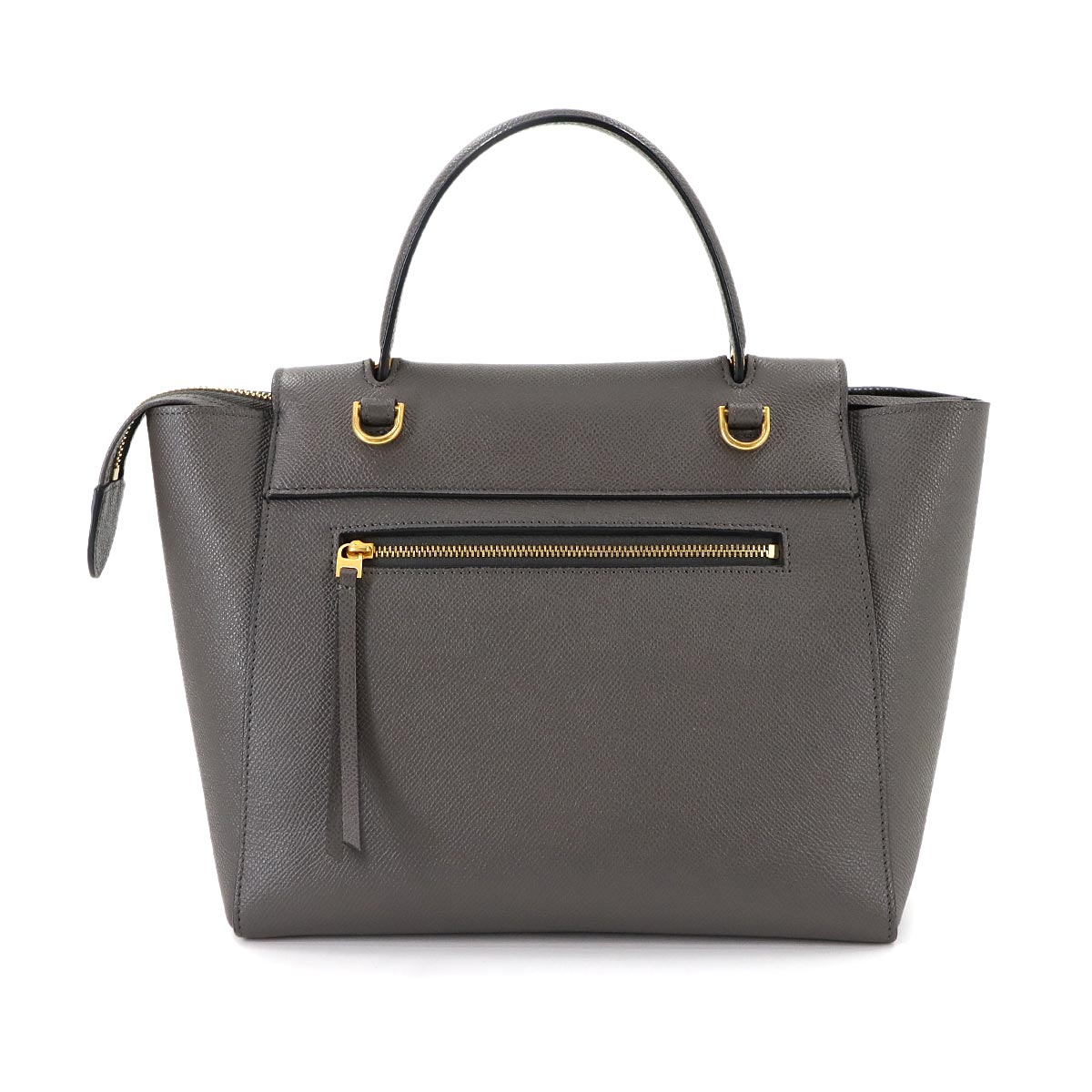 Belt Bag Micro 2way Hand Shoulder Bag Leather Gray 189153