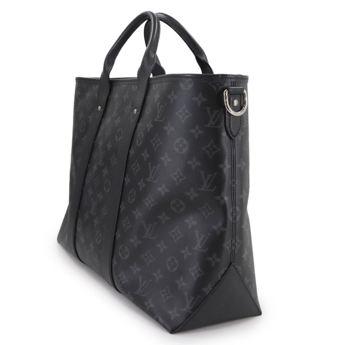 LOUIS VUITTON Taigarama Weekend Tote NM 2way Shoulder Bag Black M30937