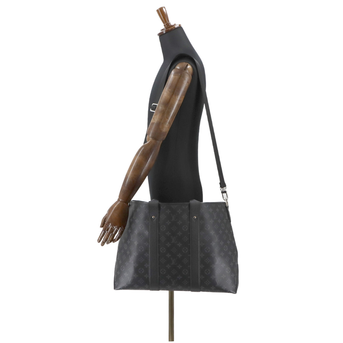 LOUIS VUITTON Taigarama Weekend Tote NM 2way Shoulder Bag Black M30937