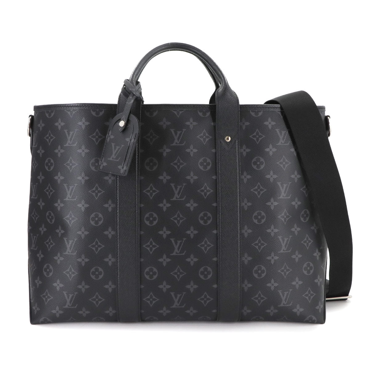 LOUIS VUITTON Taigarama Weekend Tote NM 2way Shoulder Bag Black M30937