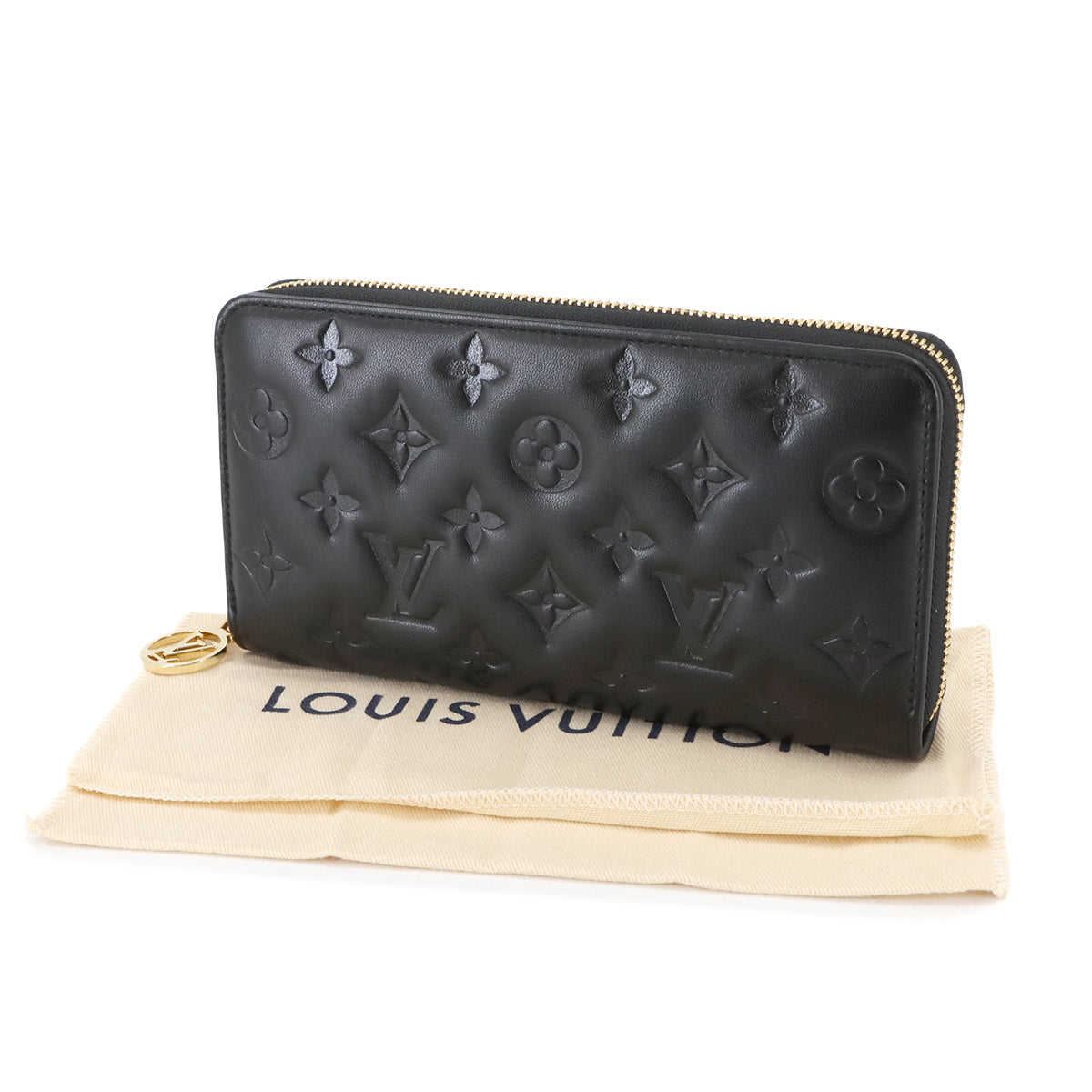Monogram Zippy Wallet Leather Noir M81510 Purse