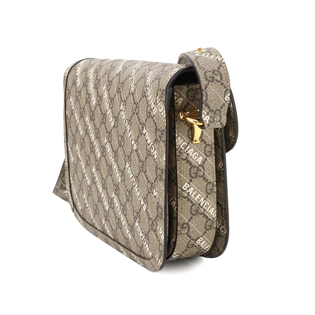 BALENCIAGA Hacker Horsebit 1955 Shoulder Bag GG Supreme 602204