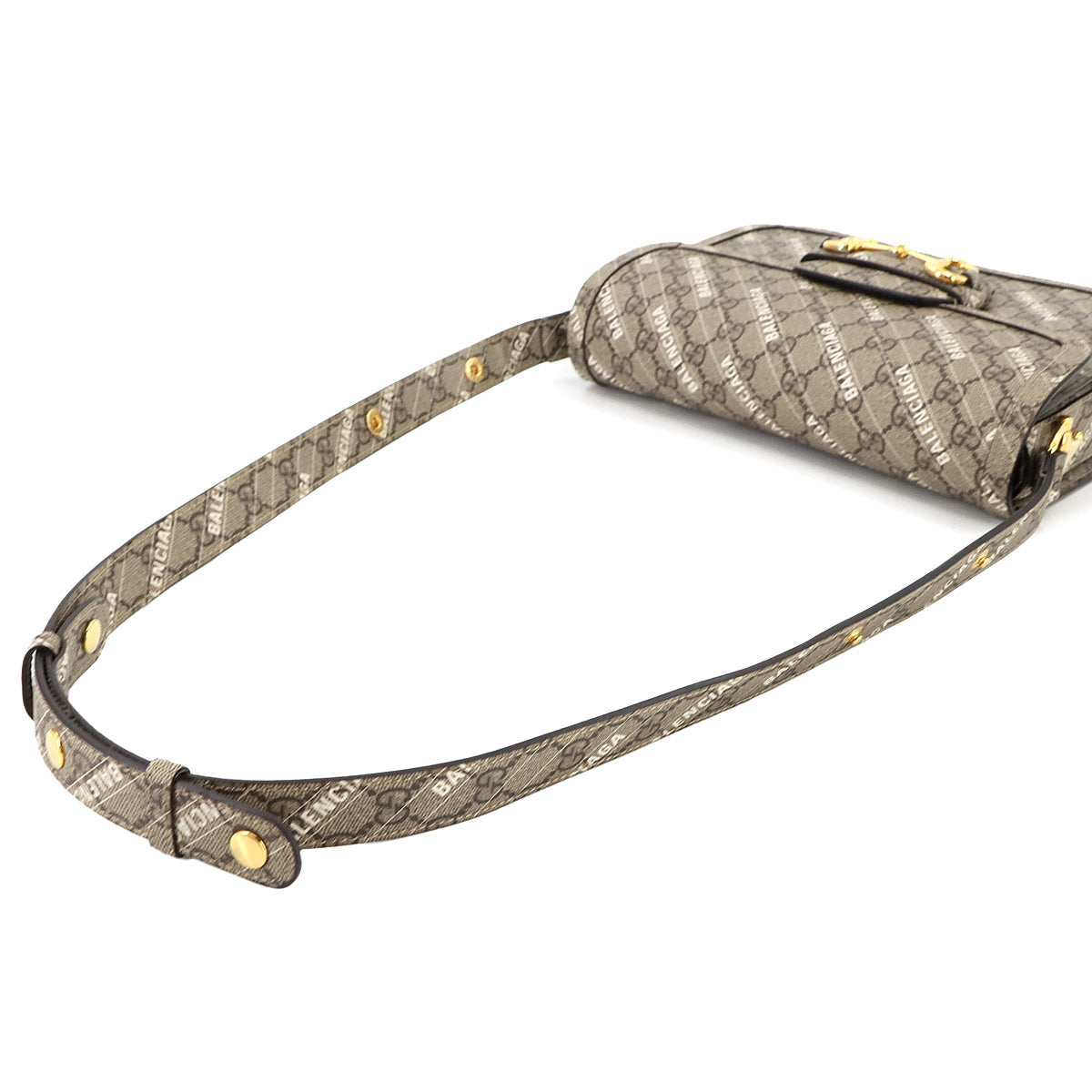 BALENCIAGA Hacker Horsebit 1955 Shoulder Bag GG Supreme 602204