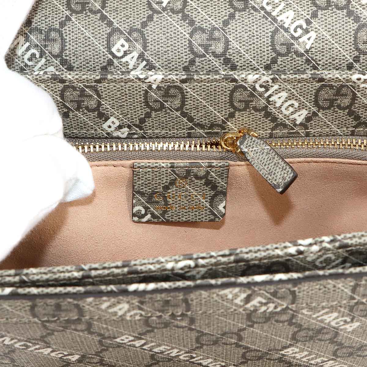 BALENCIAGA Hacker Horsebit 1955 Shoulder Bag GG Supreme 602204