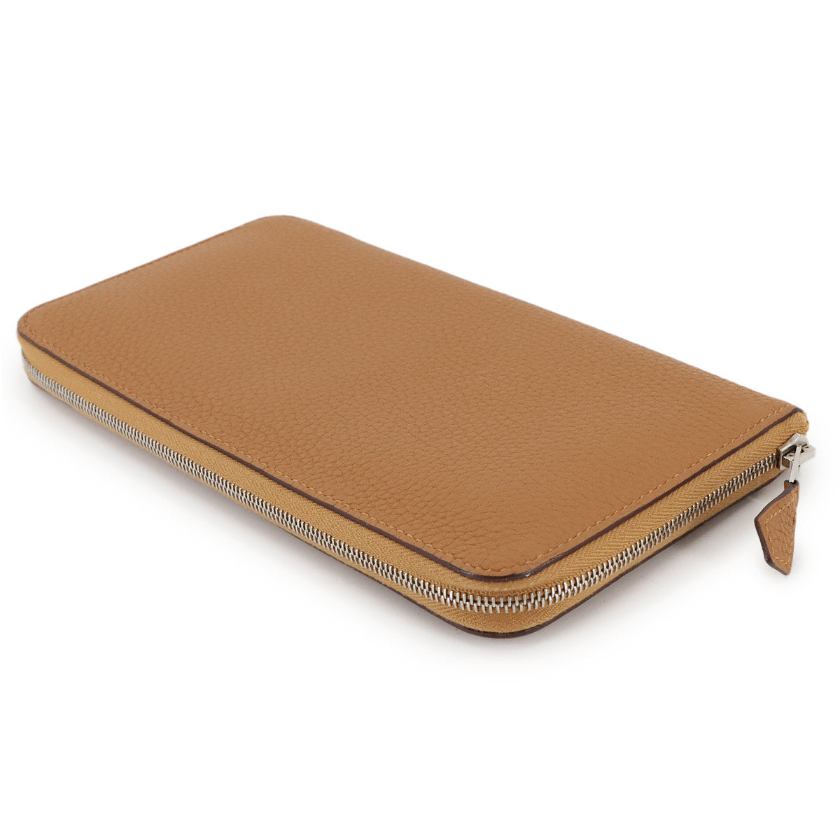 Azapp Long Classic Wallet Veau Togo Caramel