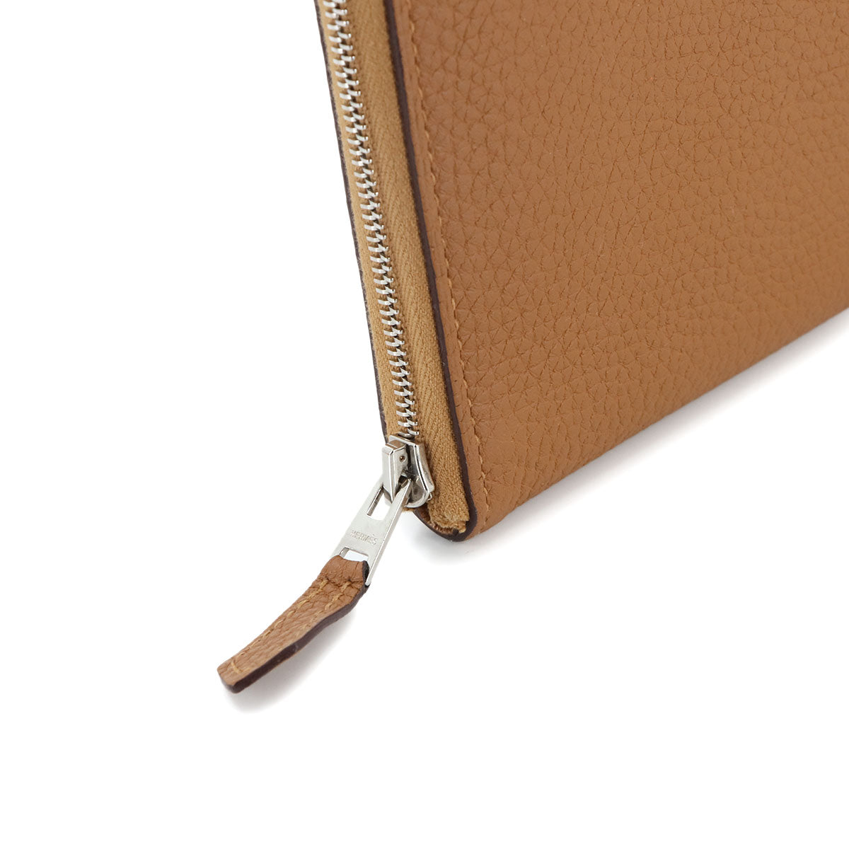 Azapp Long Classic Wallet Veau Togo Caramel