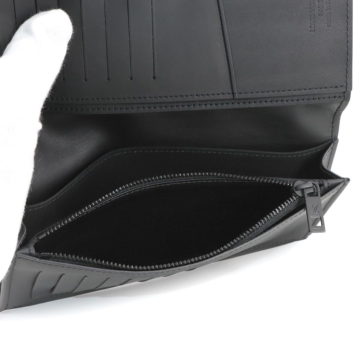 Aerogram Brazza Wallet Leather Noir M69980 Black