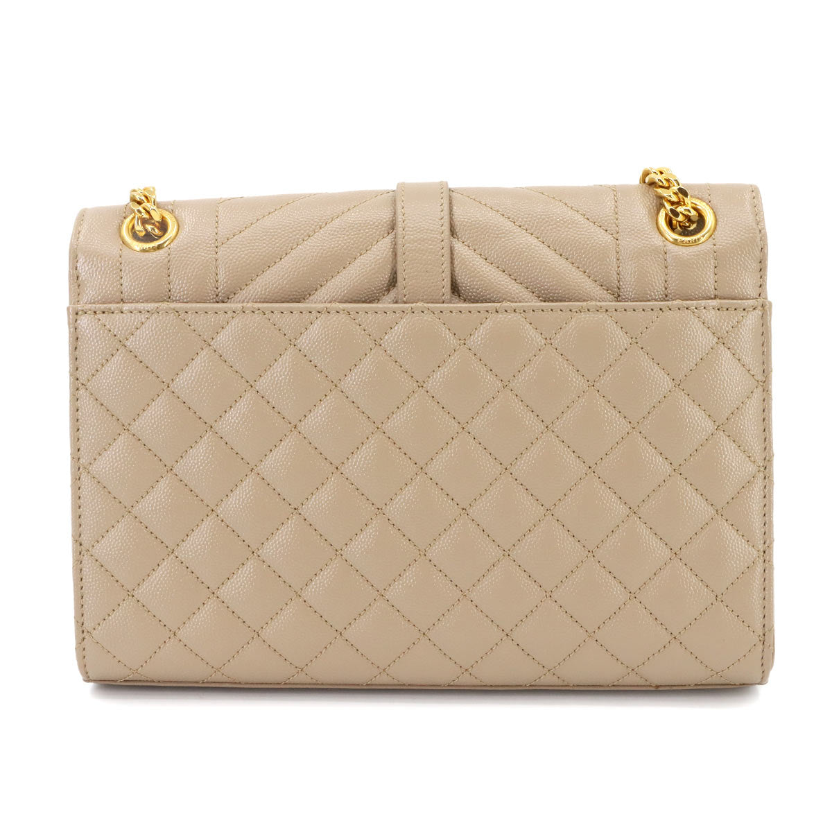 Envelope Medium Chain Shoulder Bag Leather 600185