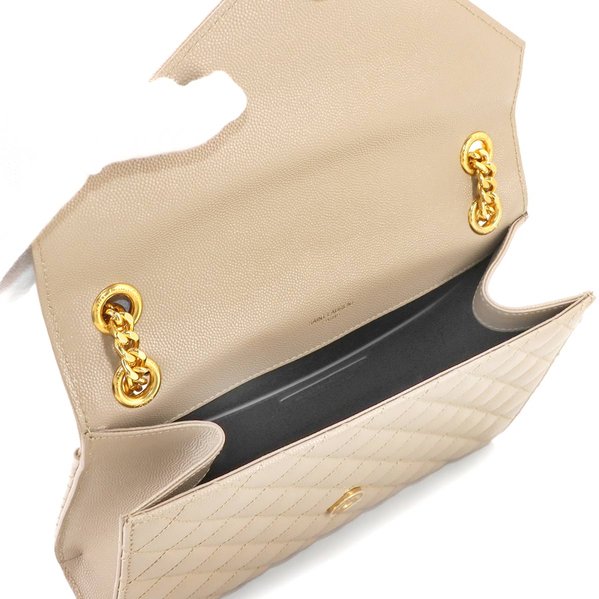 Envelope Medium Chain Shoulder Bag Leather 600185