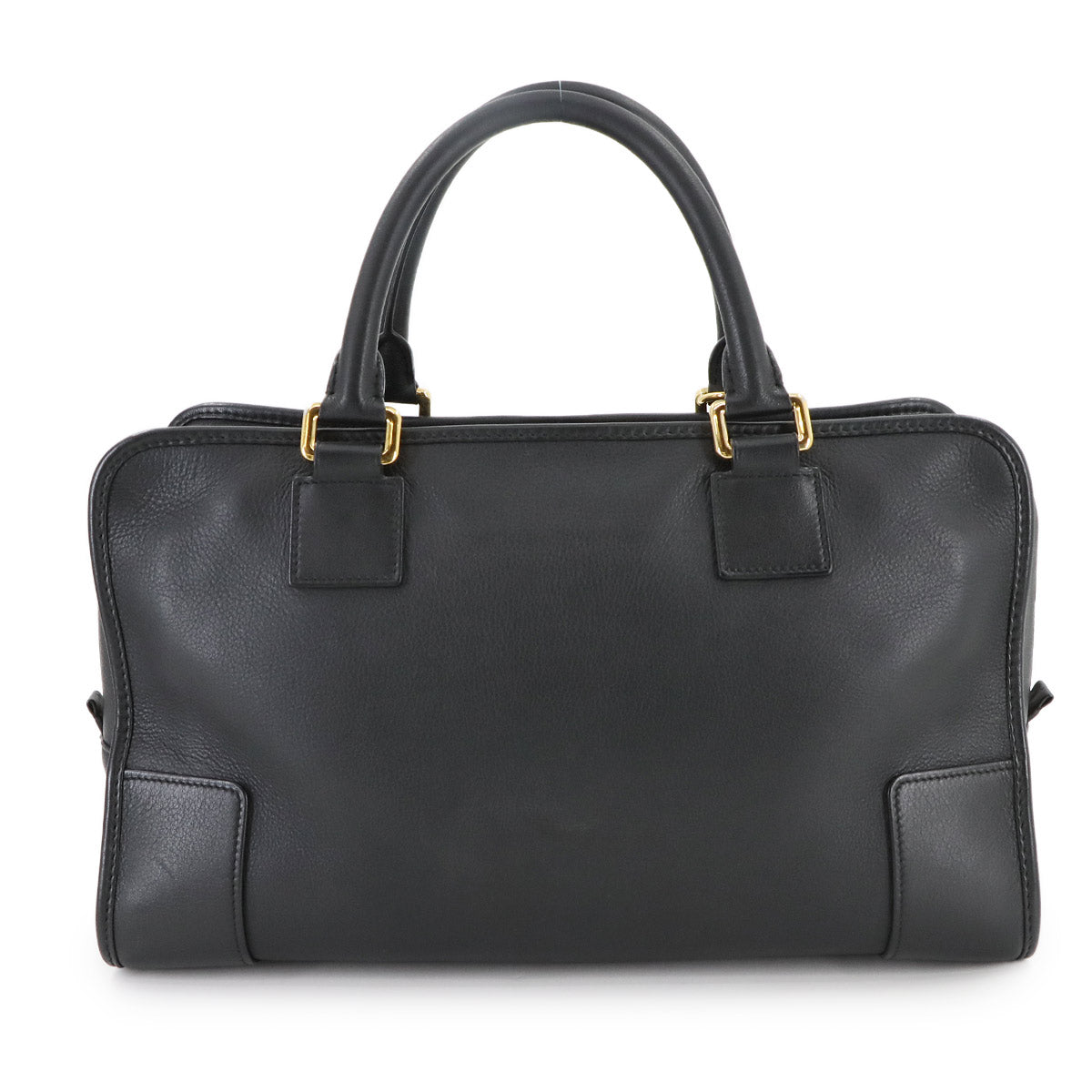 Amazona 36 Hand Shoulder Bag Leather Black Anagram Purse