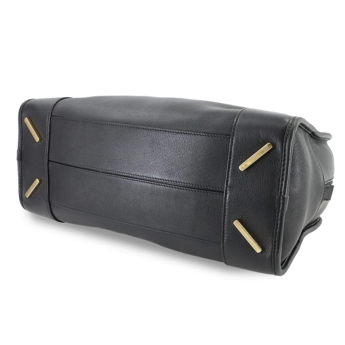 Amazona 36 Hand Shoulder Bag Leather Black Anagram Purse