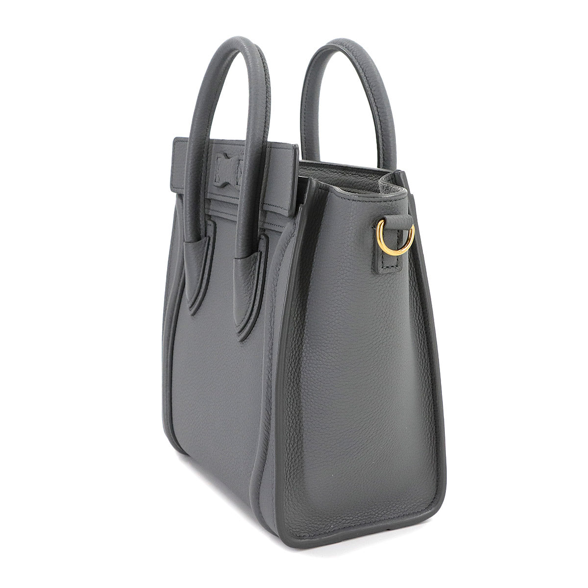 Luggage Nano Shopper 2way Hand Shoulder Bag Leather Kohl Gray