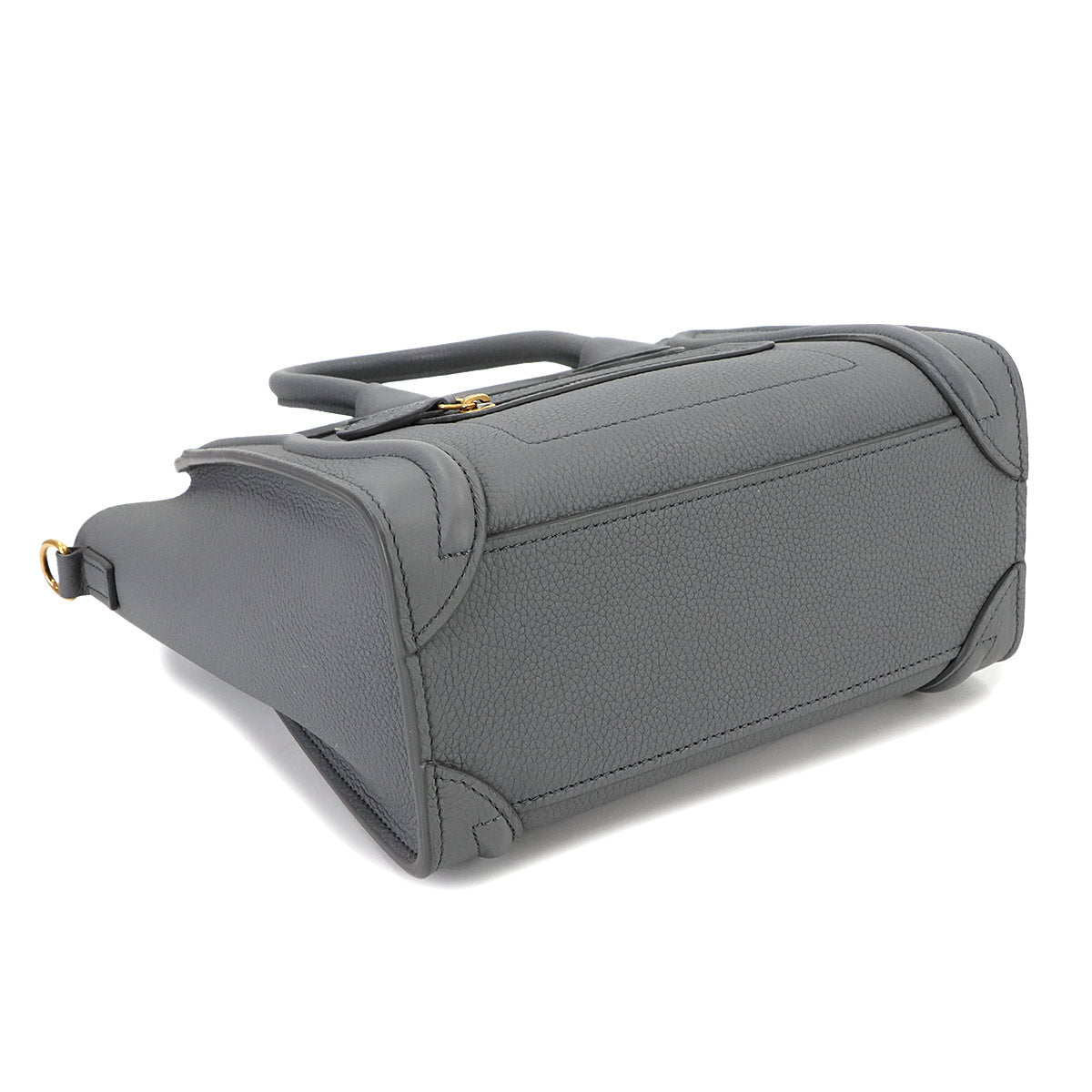 Luggage Nano Shopper 2way Hand Shoulder Bag Leather Kohl Gray