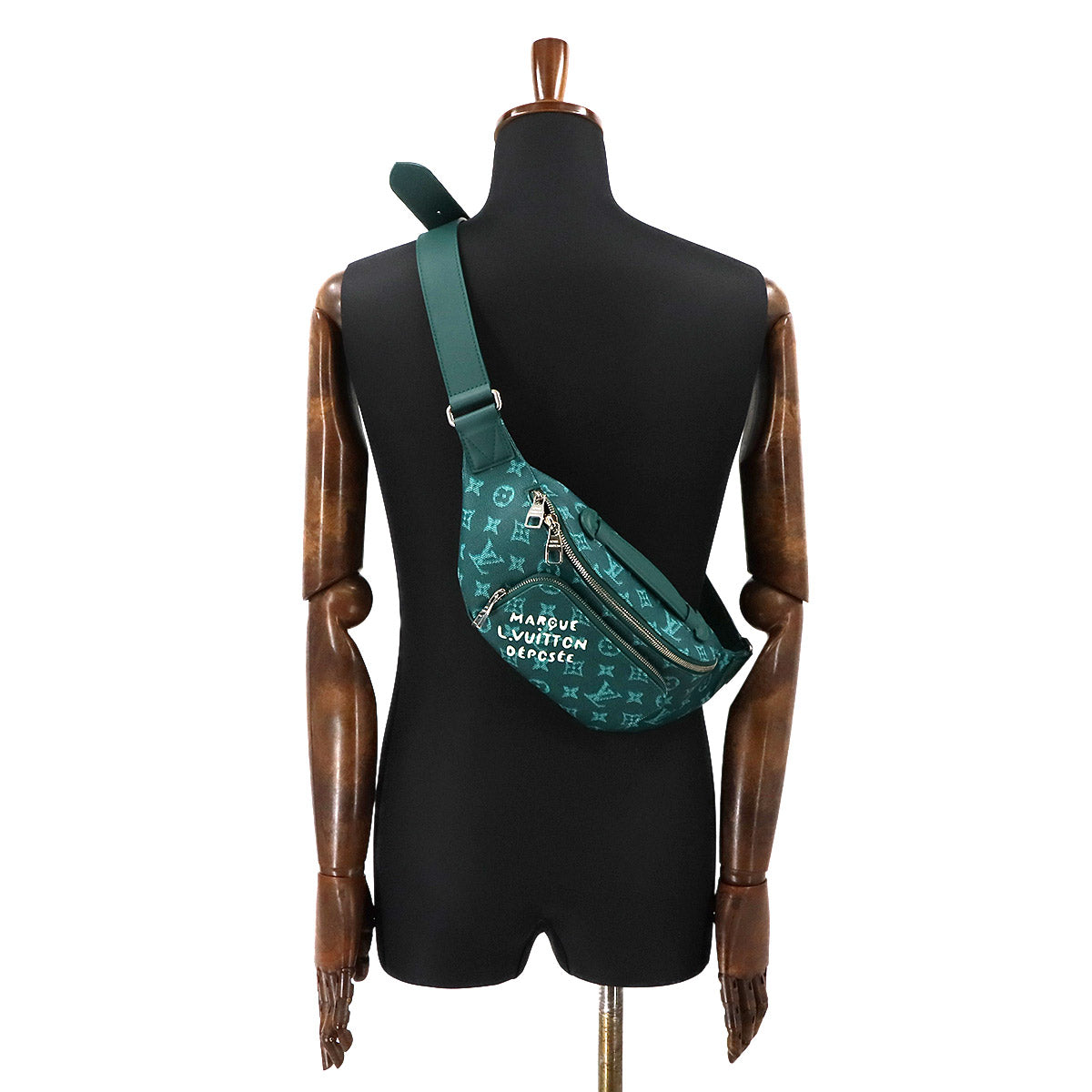 Monogram Heritage Rush Bumbag Crossbody Bag Green M12867