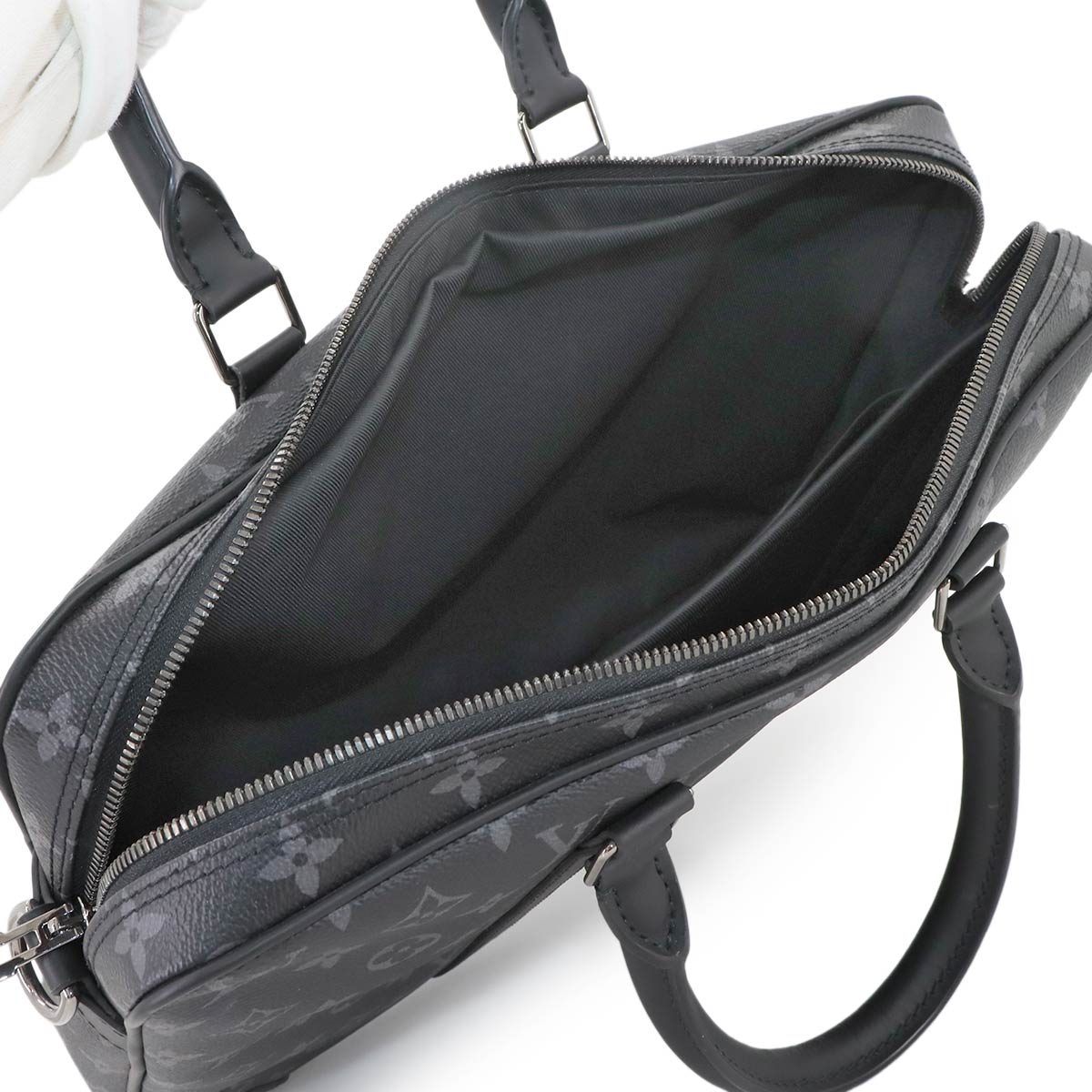 Monogram Eclipse Porte Documents Voyage PM Business Bag