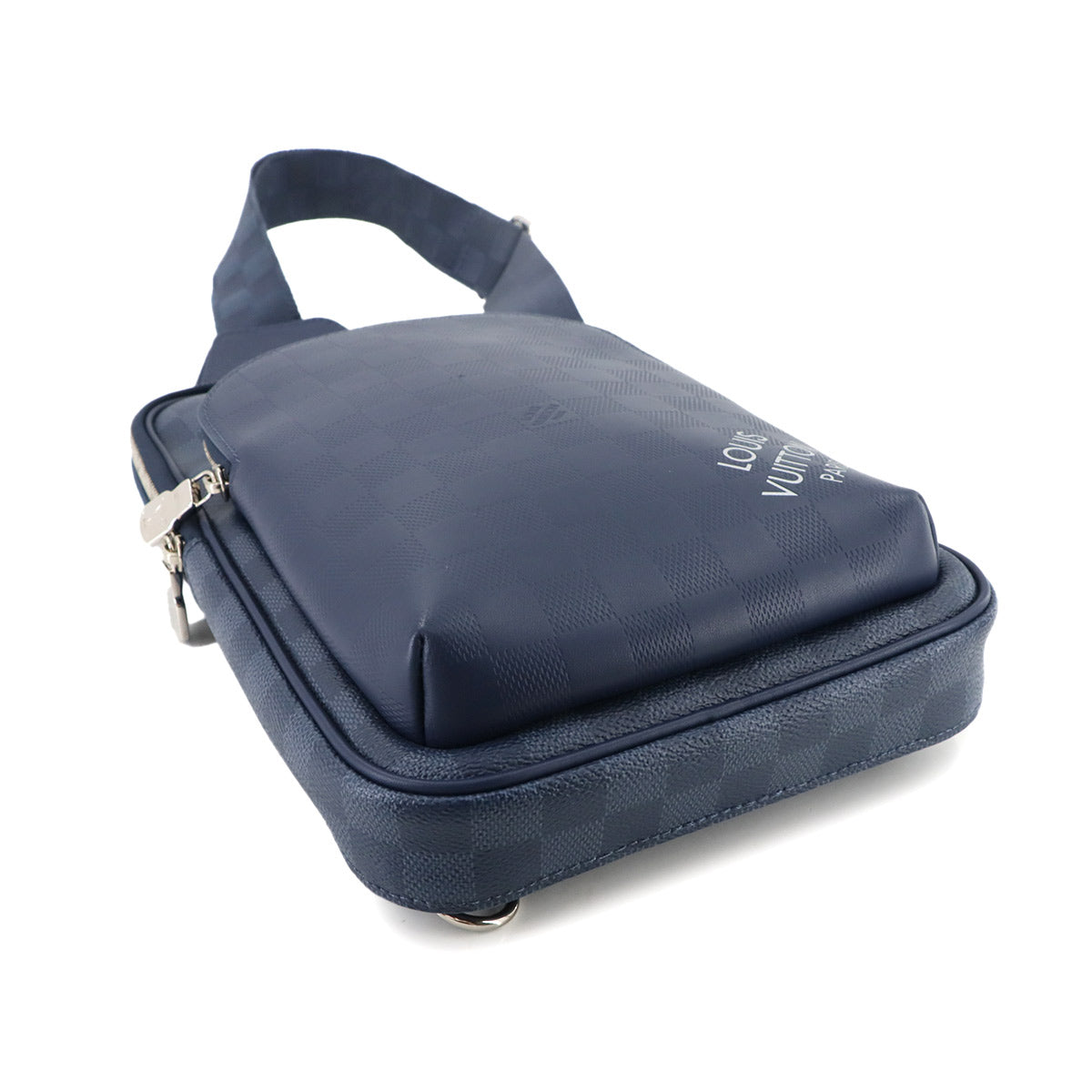 Damier Infini Avenue Sling Bag Body Bag Navy N40439