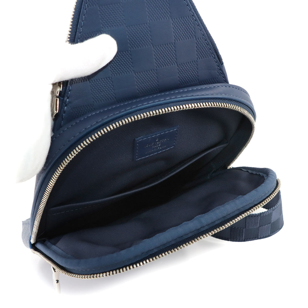 Damier Infini Avenue Sling Bag Body Bag Navy N40439