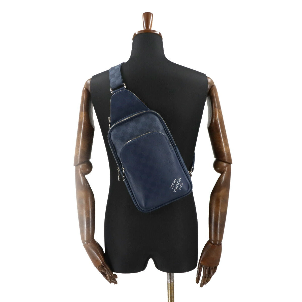 Damier Infini Avenue Sling Bag Body Bag Navy N40439
