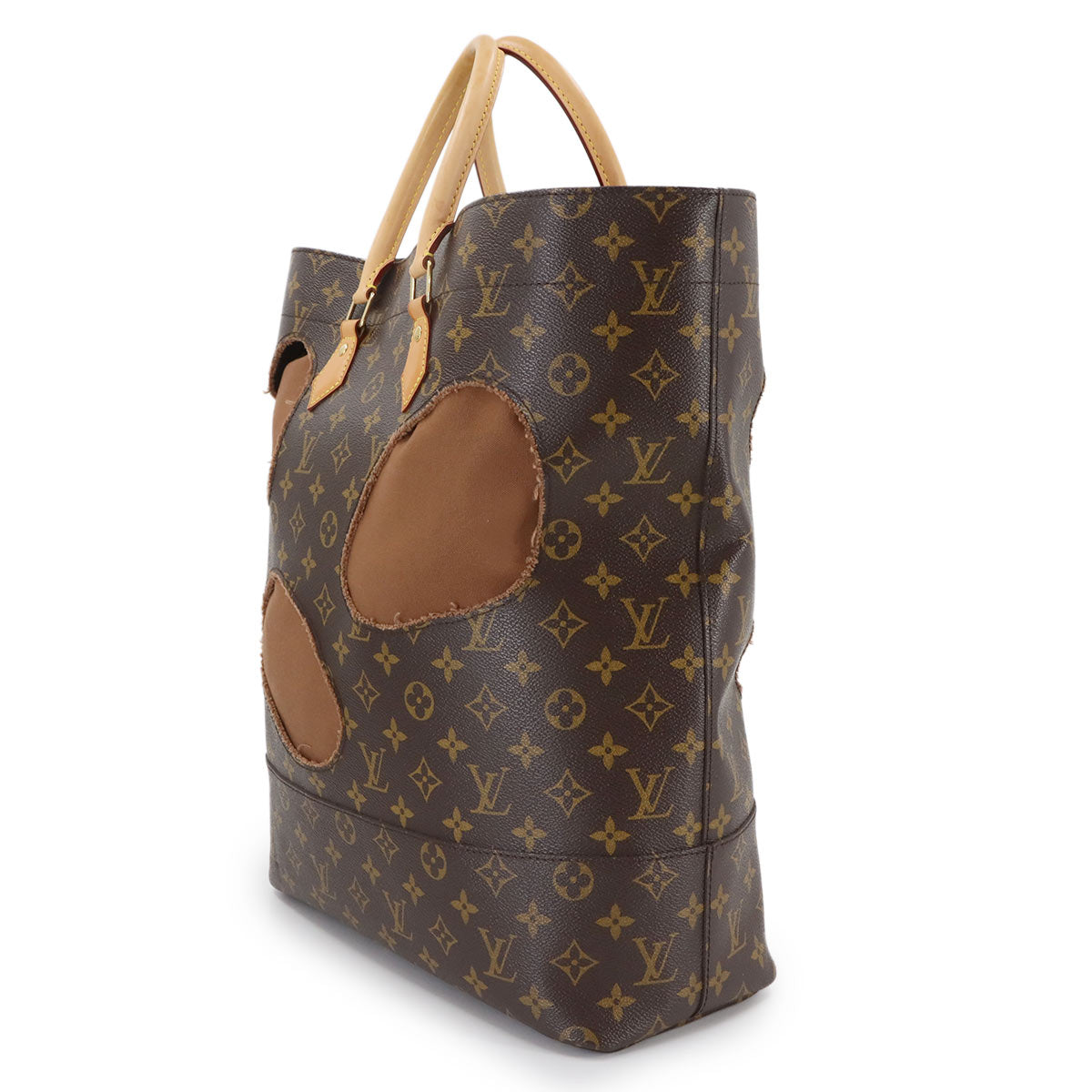 Monogram with Holes Tote Bag Rei Kawakubo Brown M40279