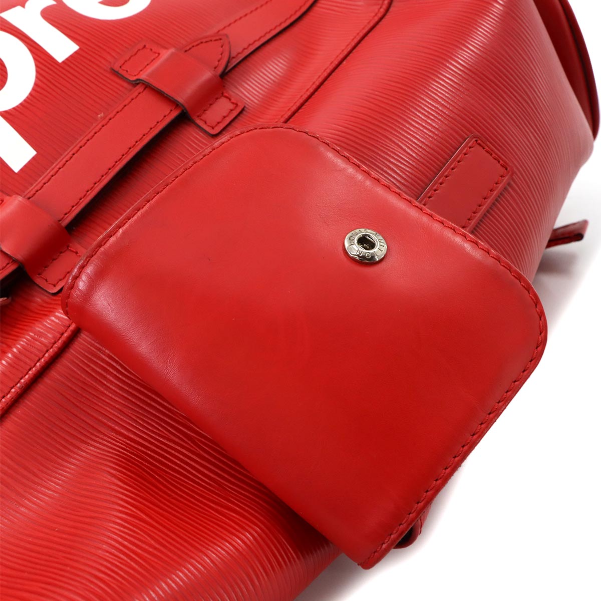 Supreme Epi Christopher PM Backpack Leather Red M53414
