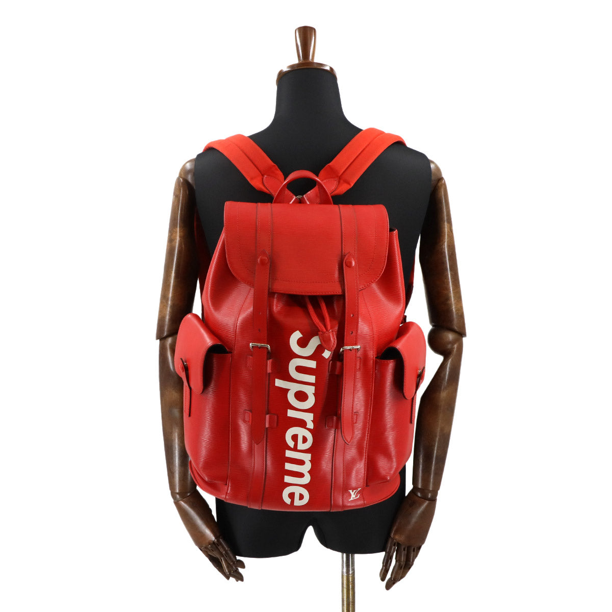 Supreme Epi Christopher PM Backpack Leather Red M53414